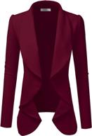 doublju classic draped blazer medium women's clothing at suiting & blazers logo
