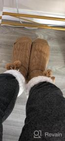 img 5 attached to Warm And Cozy Womens Fleece-Lined Slipper Socks With Non-Slip Grippers For Winter Home Use