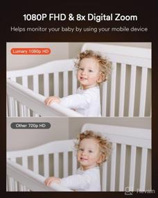 img 3 attached to 👶 1080P WiFi Baby Monitor with Camera and Audio – Motion, Sound, and Temperature Detection, Smartphone Remote Control, Video Baby Monitor with Infrared Night Vision