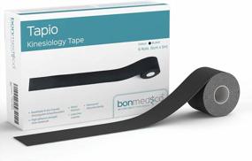 img 4 attached to Bonmedico Tapio Kinesiology Tape In Black For Injury Rehab, 6 Rolls Of Kinesiology Tape 2'' X 6Ft For Sports, Leisure, Physiotherapy & Medicine, Elastic Premium Kinesio Tape, Skin-Friendly Sports Tape