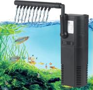 🐠 tararium submersible aquarium filter with quiet air pump - ideal for betta fish tanks (5-15 gallons) - includes active carbon bio cartridge & sponge filter for crystal clear water logo