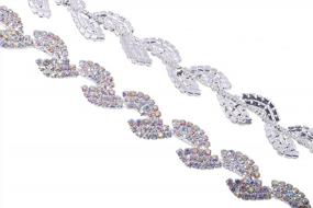 img 2 attached to KAOYOO 1 Yard Crystal Rhinestone Chain Trim For Sewing Craft,Clothing,DIY,Bridal Bouquet Embellishments