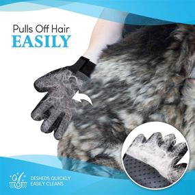 img 3 attached to 🧤 CleanHouse Pets - Two Gloves for Laundry - Gentle, Machine Washable Pet Hair Remover - Deshedding Brush Glove for Dogs, Cats, and Horses- Long and Short Hair - Dog Grooming Essential