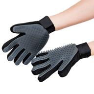 🧤 cleanhouse pets - two gloves for laundry - gentle, machine washable pet hair remover - deshedding brush glove for dogs, cats, and horses- long and short hair - dog grooming essential логотип