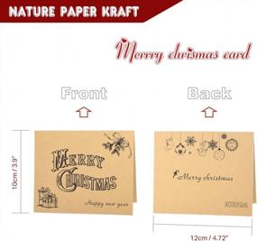 img 3 attached to Набор из 36 открыток с Новым Годом и Рождеством с конвертами и наклейками от KUUQA