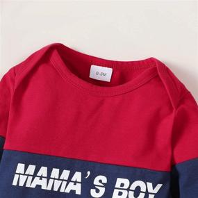 img 1 attached to Newborn Baby Boy Clothes Outfit Letter Print Romper Pants Clothing Set - Infant Boys