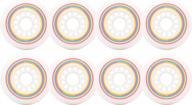 rollerex lollipop boardwalk inline skate wheels: 8 pack in multiple sizes for enhanced performance logo