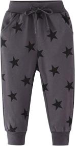 img 3 attached to REWANGOING Cartoon Drawstring Elastic Sweatpants Boys' Clothing ~ Pants