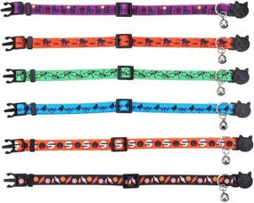 img 3 attached to Lamphyface Halloween Collar Breakaway Adjustable Cats : Collars, Harnesses & Leashes