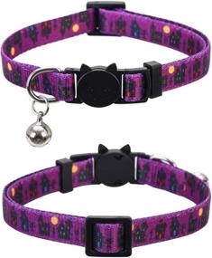 img 2 attached to Lamphyface Halloween Collar Breakaway Adjustable Cats : Collars, Harnesses & Leashes