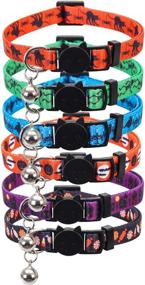 img 4 attached to Lamphyface Halloween Collar Breakaway Adjustable Cats : Collars, Harnesses & Leashes