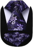 hisdern handkerchief jacquard classic necktie men's accessories best for ties, cummerbunds & pocket squares logo