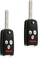 🔑 2007 2008 acura tl flip key fob keyless entry remote (oucg8d-439h-a) - 2 pack логотип