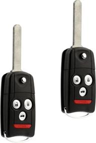 img 4 attached to 🔑 2007 2008 Acura TL Flip Key Fob Keyless Entry Remote (OUCG8D-439H-A) - 2 Pack