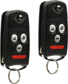 img 2 attached to 🔑 2007 2008 Acura TL Flip Key Fob Keyless Entry Remote (OUCG8D-439H-A) - 2 Pack