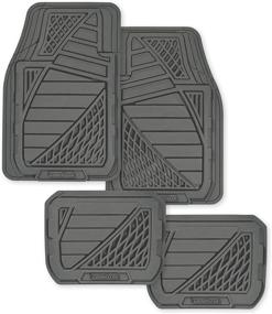 img 1 attached to 🔲 Goodyear GY6204 Gray Premium Rubber Floor Mat Set - Universal Fit (4 Pieces)