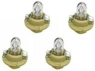 🔌 high-quality beige socket base bulbs for bmw instrument cluster (pack of 4) logo