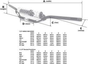 img 1 attached to 🏍️ Black Outlaw Racing SH05SBK Motorcycle ATV Quad MX Handlebars | High Bend 7/8" Handlebar (Black)