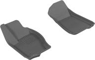 🚗 custom fit car floor liners for jeep commander 2006-2010 - 3d maxpider all-weather floor mats, kagu series (1st row, gray) logo