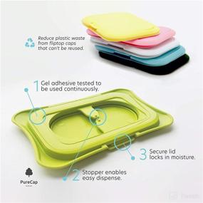 img 1 attached to 🌿 2-Pack Eco-Friendly Wipe Cap: Reusable Single Sheet Dispenser for Fresh & Moist Baby/Beauty Wipes