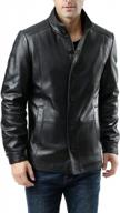 new zealand lambskin leather city jacket for men by bgsd brady logo
