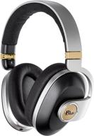 blue satellite premium wireless noise-cancelling headphones: amped audiophile edition (black) логотип