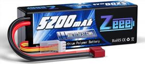 img 4 attached to Zeee 3S Lipo Battery 5200MAh 11.1V 80C RC Battery Hard Case With Deans Connector For RC Car Boat Truck Helicopter Airplane Racing Models