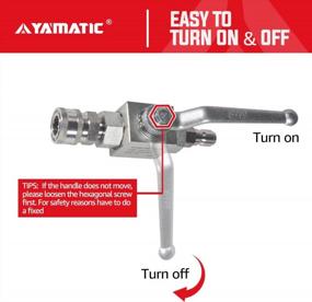 img 3 attached to Get Your Power Washer Hose In Top Shape With YAMATIC'S 7250PSI Stainless Steel Ball Valve Kit