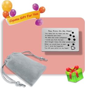 img 3 attached to 🐾 Engraved Wallet Inserts: Heartfelt Pet Memorial Gift for Pet Owners - Sympathy, Loss, and Remembrance