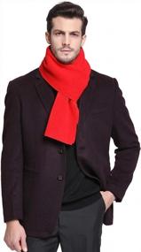 img 3 attached to 🧣 RIONA Australian Merino Knitted Neckwear: Stylish Men's Scarves and Accessories