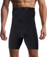 men's high-waist tummy control shapewear shorts - slimming anti-curling underwear for body shaping and seamless boxer briefs by optlove logo