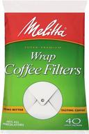 ☕️ melitta wrap around coffee filters 627402 - 40 ct (3 pack): exceptional brewing with convenient wrap design logo