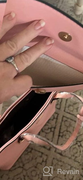img 1 attached to 4Pcs Women'S Fashion Handbag Set - Wallet, Tote Bag, Shoulder Bag & Top Handle Satchel Purse review by Bryan Finken
