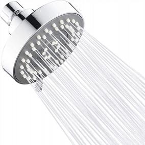 img 4 attached to Upgrade Your Shower Experience With UMIRIO Chrome High-Pressure Rainfall Shower Head - 5 Spray Settings And Swivel Ball Joint
