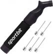 get ready to play with the sportbit ball pump and needle set: perfect inflation for all your favorite sports equipment logo