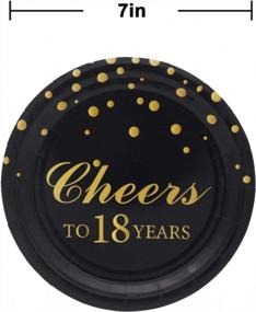 img 2 attached to Товары для празднования 18-го дня рождения - 50 шт. Поздравления до 18 лет одноразовые 7-дюймовые бумажные тарелки десертные тарелки!