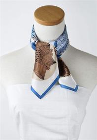 img 2 attached to Paisley Square Mulberry Scarves for Women: Chic Women's Accessories by Scarves & Wraps