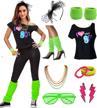 get groovy with women's i love the 80's disco costume & vintage accessories logo