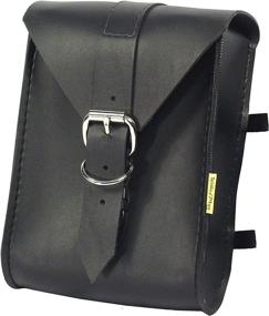 img 3 attached to 🏍️ Dowco Willie & Max 58421-00 Standard Series: Synthetic Leather Compact Motorcycle Sissy Bar Bag, Universal Fit - Sleek Black Design