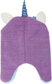 img 1 attached to Little Winter Unicorn Knitted Earflap Girls' Accessories ~ Cold Weather