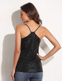 img 2 attached to Shimmer With Style: PrettyGuide Women'S All Over Sequin Sparkly Top For Party Perfect Look