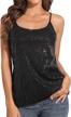 shimmer with style: prettyguide women's all over sequin sparkly top for party perfect look logo