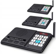 efficient wireless intercom system for clear home and business communication - 3 pack with multiple channels and codes for versatile use up to 5300 feet logo