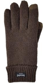 img 3 attached to 🧤 Stay Warm and Stylish with Bruceriver Knitted Thinsulate XL Men's Gloves & Mittens