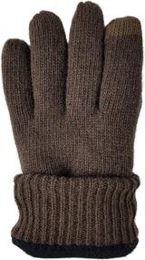 img 1 attached to 🧤 Stay Warm and Stylish with Bruceriver Knitted Thinsulate XL Men's Gloves & Mittens