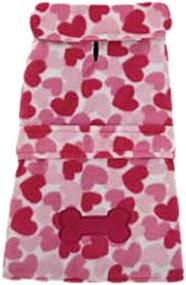 img 1 attached to 🐾 XX-Large Pink Heart Fleece Jacket for Dogs - East Side Collection ZM2328-30-75