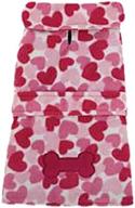 🐾 xx-large pink heart fleece jacket for dogs - east side collection zm2328-30-75 логотип