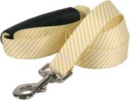 🐶 southern dawg seersucker dog leash by yellow dog design - comfort grip handle, medium size (3/4 inch) and 5 feet (60 inches), made in the usa logo