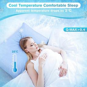 img 3 attached to Stay Cool And Comfortable All Night With SOLEDI Cooling Pillowcases - Queen Size, Double-Sided For Hot Sleepers