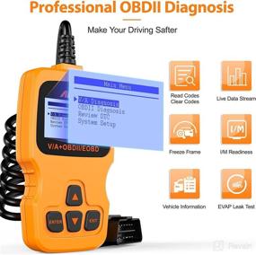 img 3 attached to Считыватель кодов ANCEL AD310 Plus OBDII Orange